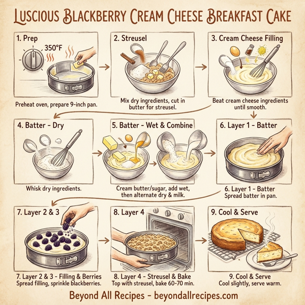Luscious Blackberry Cream Cheese Breakfast Cake instructions
