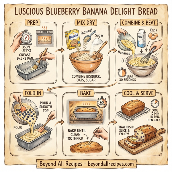Luscious Blueberry Banana Delight Bread instructions