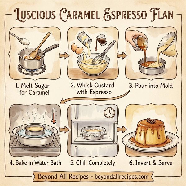 Luscious Caramel Espresso Flan instructions