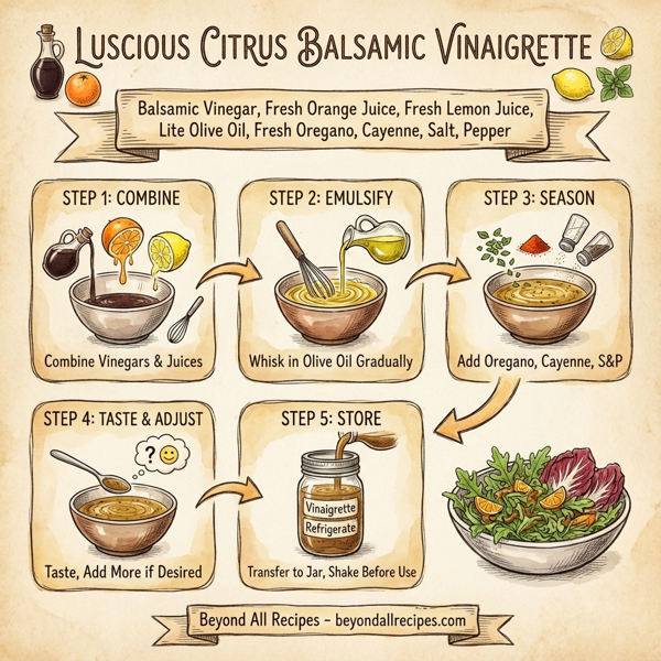 Luscious Citrus Balsamic Vinaigrette instructions