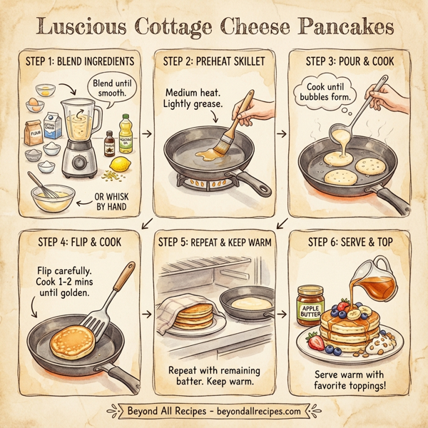 Luscious Cottage Cheese Pancakes instructions