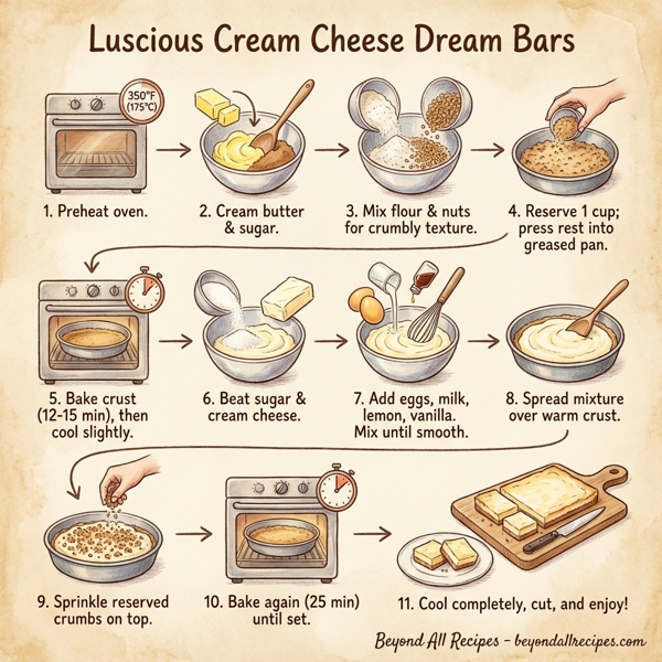 Luscious Cream Cheese Dream Bars instructions