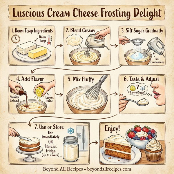 Luscious Cream Cheese Frosting Delight instructions