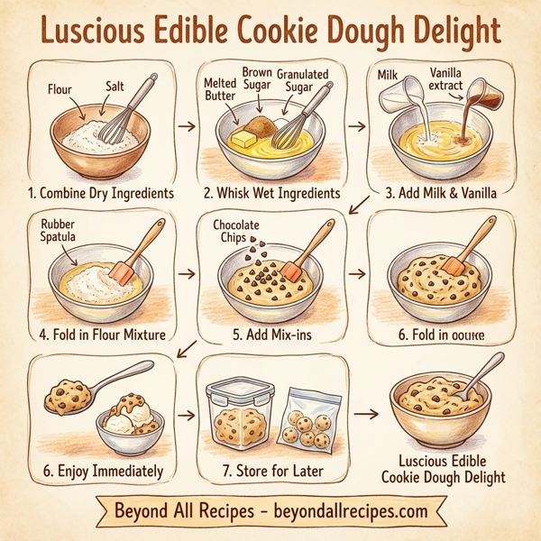 Luscious Edible Cookie Dough Delight instructions
