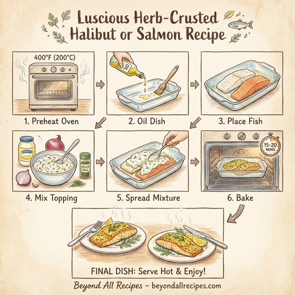 Luscious Herb-Crusted Halibut or Salmon instructions