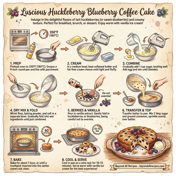 Luscious Huckleberry Blueberry Coffee Cake instructions