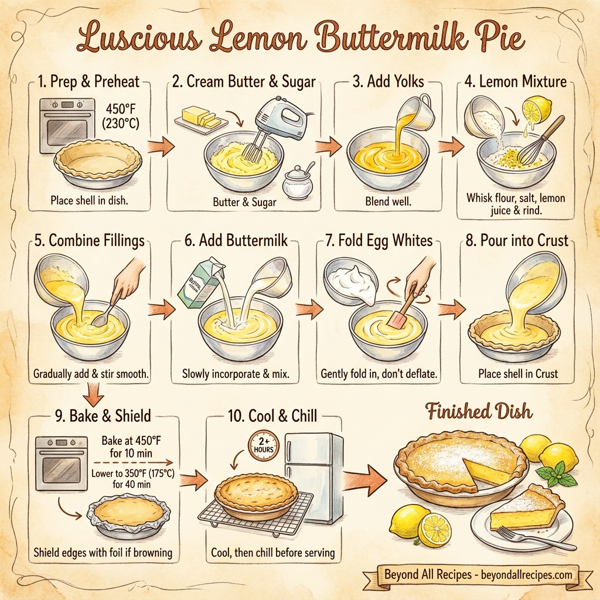 Luscious Lemon Buttermilk Pie instructions