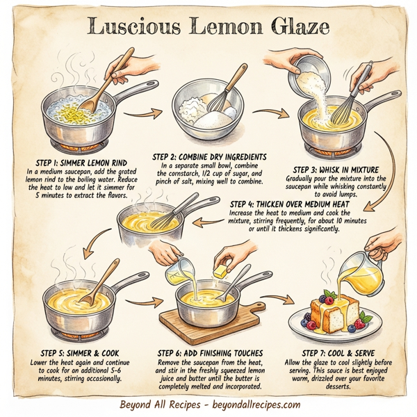 Luscious Lemon Glaze instructions