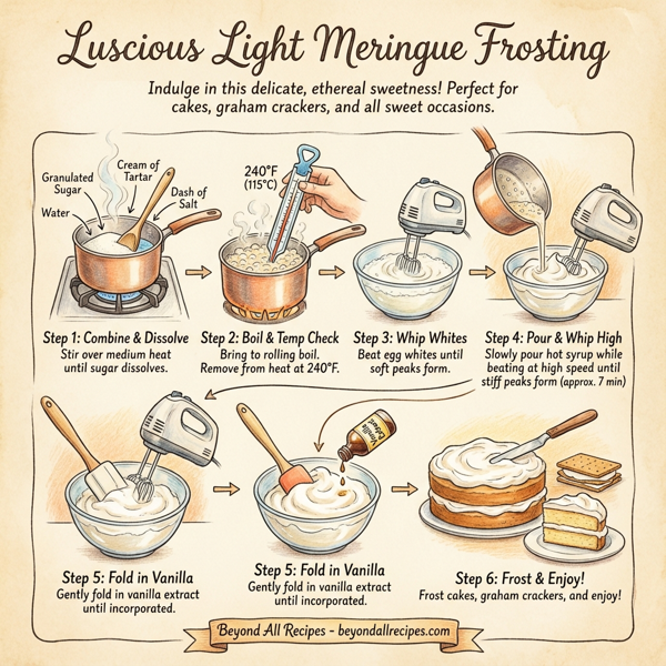 Luscious Light Meringue Frosting instructions