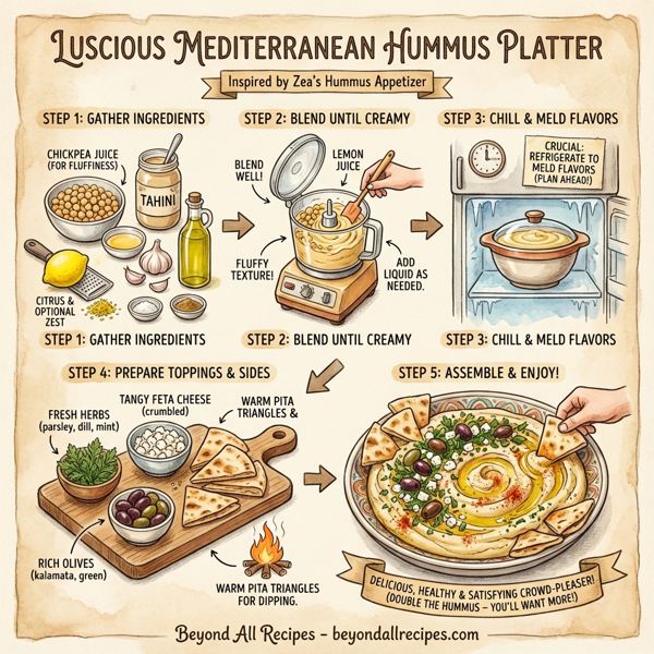 Luscious Mediterranean Hummus Platter instructions