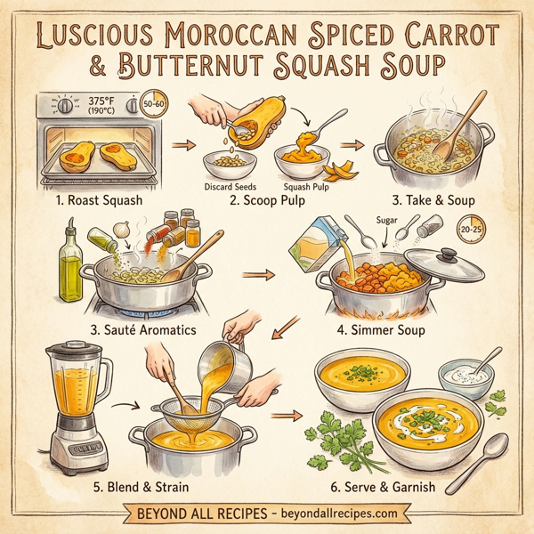 Luscious Moroccan Spiced Carrot and Butternut Squash Soup instructions