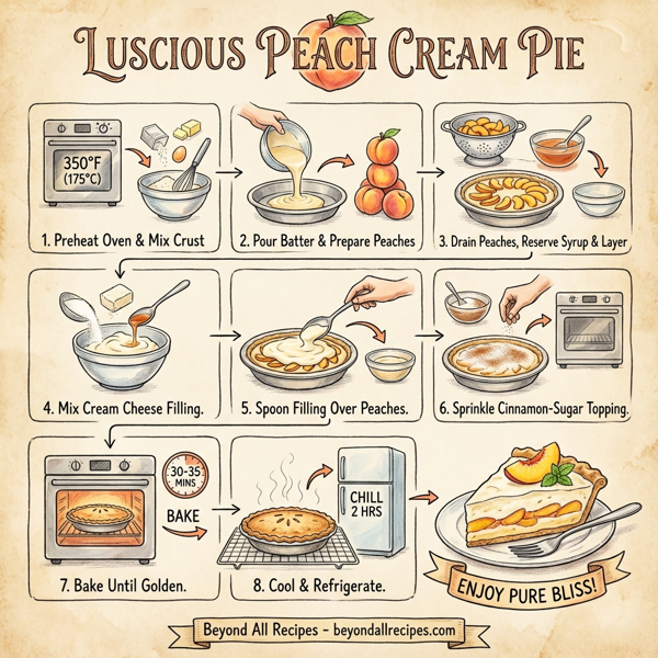 Luscious Peach Cream Pie instructions