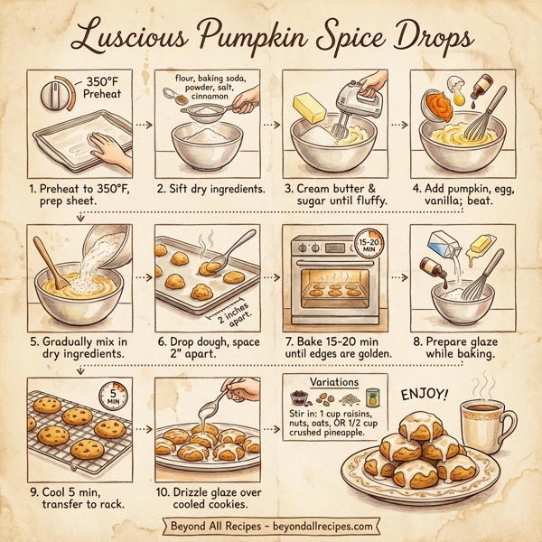 Luscious Pumpkin Spice Drops instructions
