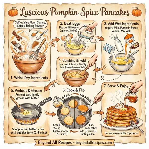 Luscious Pumpkin Spice Pancakes instructions