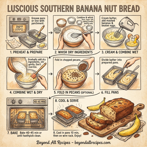 Luscious Southern Banana Nut Bread instructions