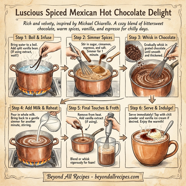 Luscious Spiced Mexican Hot Chocolate Delight instructions