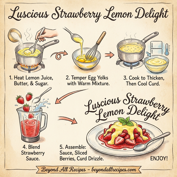 Luscious Strawberry Lemon Delight instructions