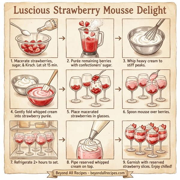 Luscious Strawberry Mousse Delight instructions