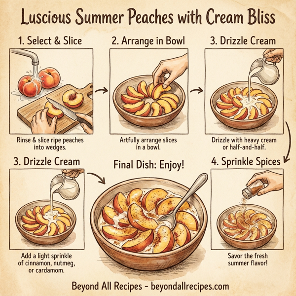 Luscious Summer Peaches with Cream Bliss instructions
