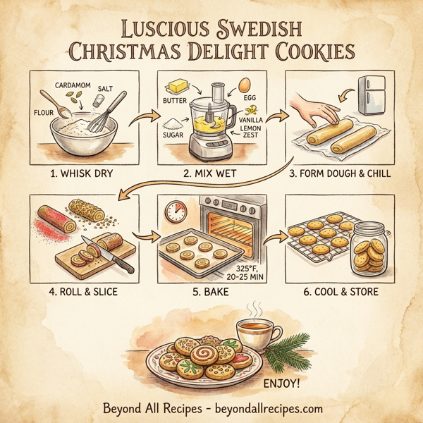 Luscious Swedish Christmas Delight Cookies instructions