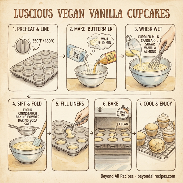 Luscious Vegan Vanilla Cupcakes instructions