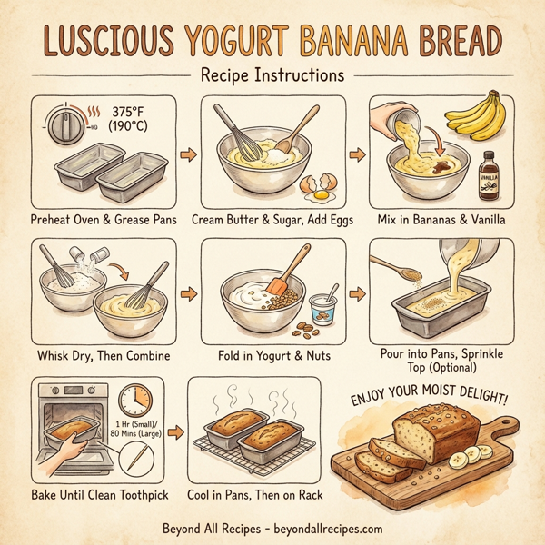 Luscious Yogurt Banana Bread instructions