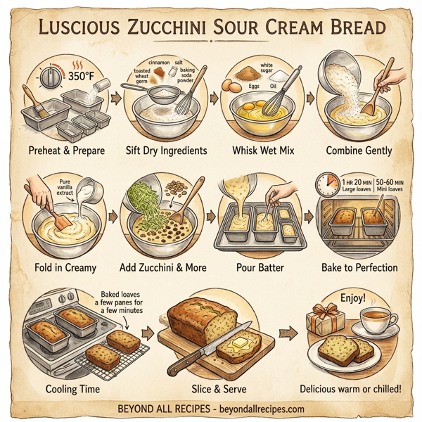 Luscious Zucchini Sour Cream Bread instructions