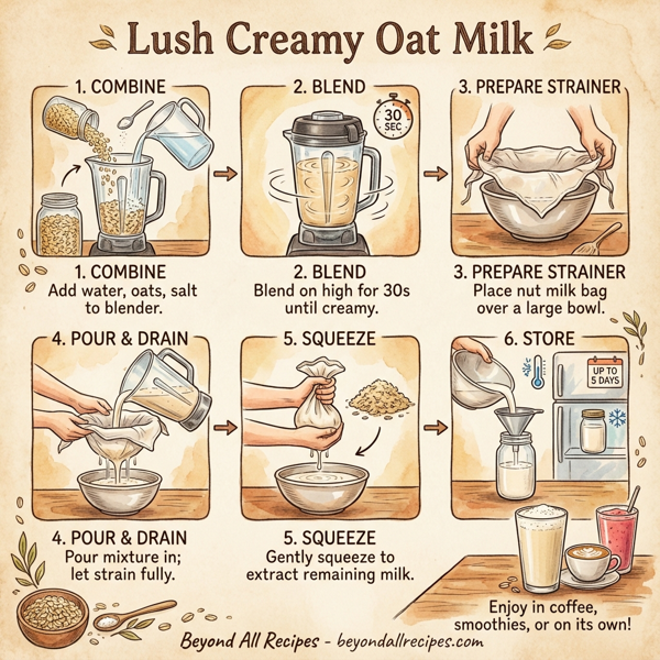 Lush Creamy Oat Milk instructions