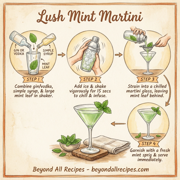 Lush Mint Martini instructions