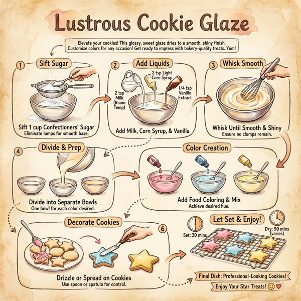 Lustrous Cookie Glaze instructions