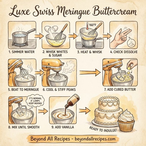Luxe Swiss Meringue Buttercream instructions