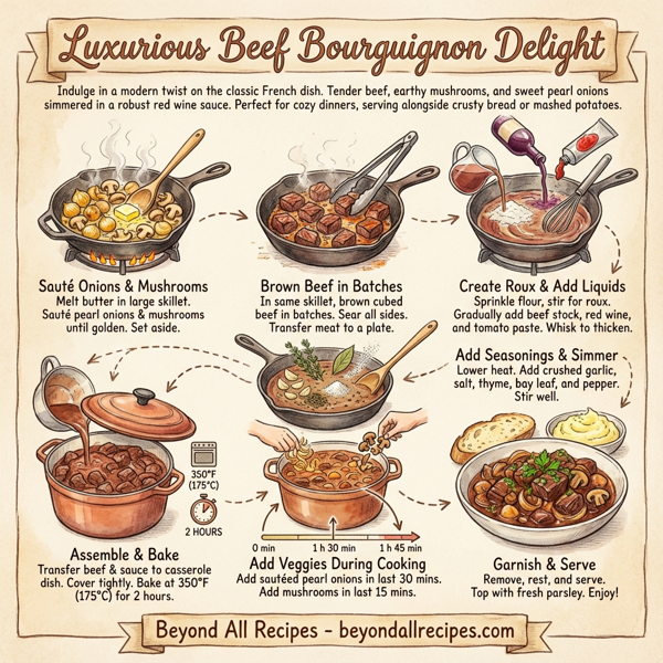Luxurious Beef Bourguignon Delight instructions