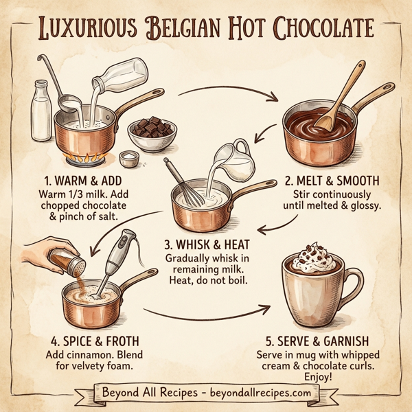 Luxurious Belgian Hot Chocolate instructions