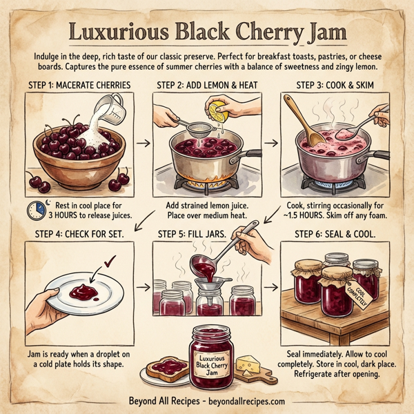 Luxurious Black Cherry Jam instructions