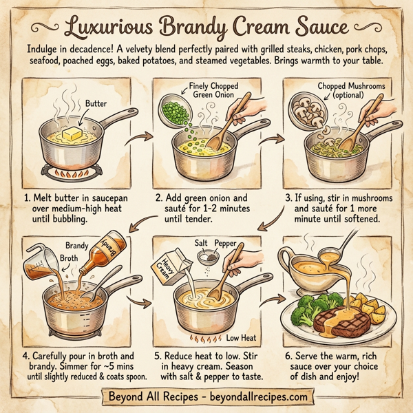 Luxurious Brandy Cream Sauce instructions