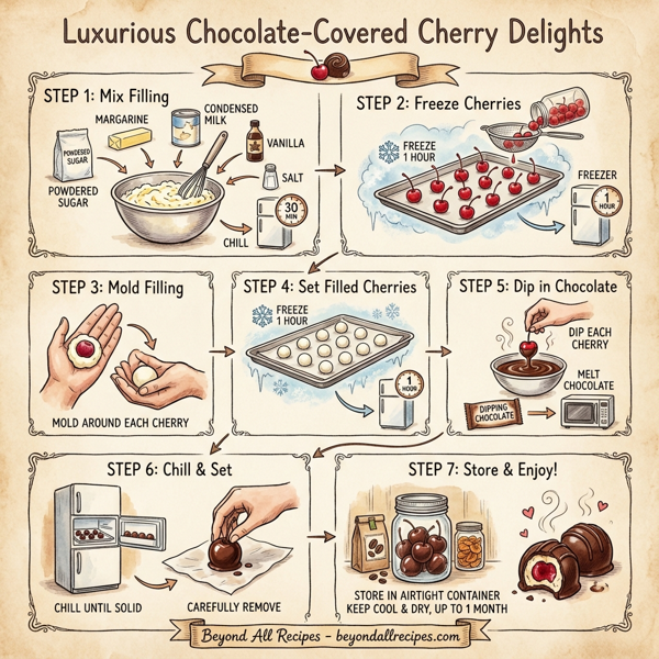 Luxurious Chocolate-Covered Cherry Delights instructions