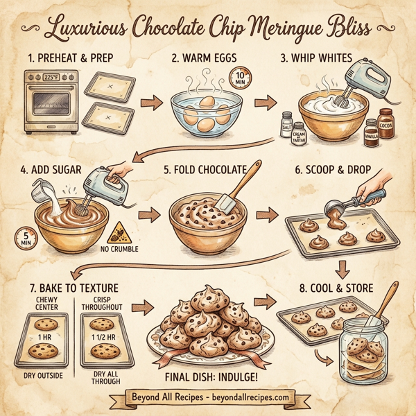 Luxurious Chocolate Chip Meringue Bliss instructions