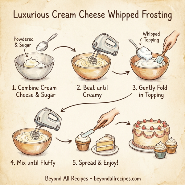 Luxurious Cream Cheese Whipped Frosting instructions