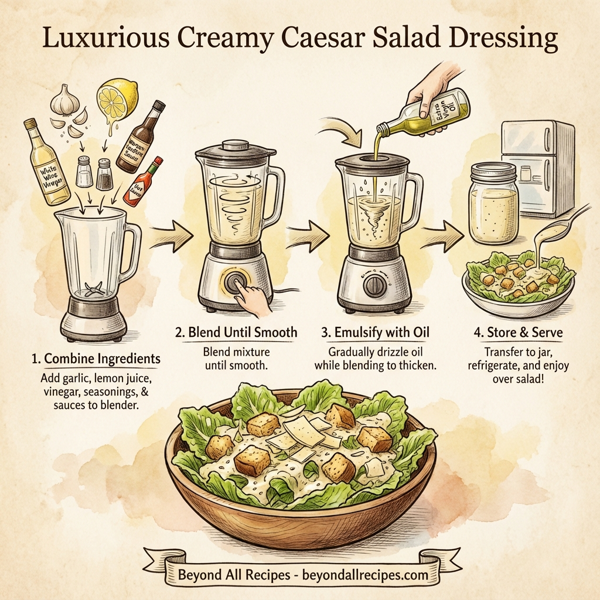 Luxurious Creamy Caesar Salad Dressing instructions