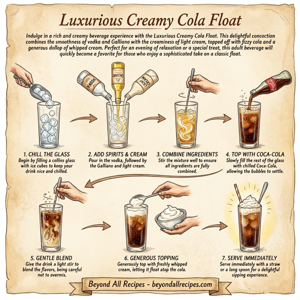 Luxurious Creamy Cola Float instructions