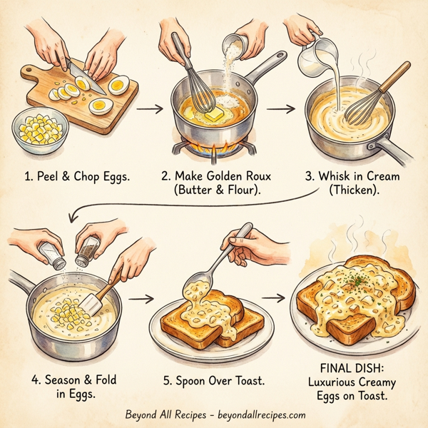 Luxurious Creamy Eggs on Toast instructions