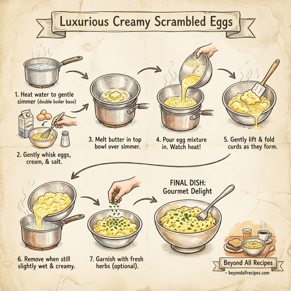 Luxurious Creamy Scrambled Eggs instructions