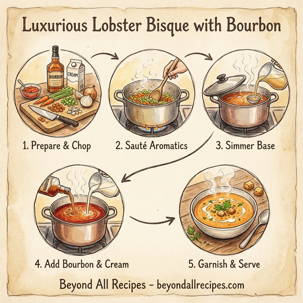 Luxurious Lobster Bisque with Bourbon instructions