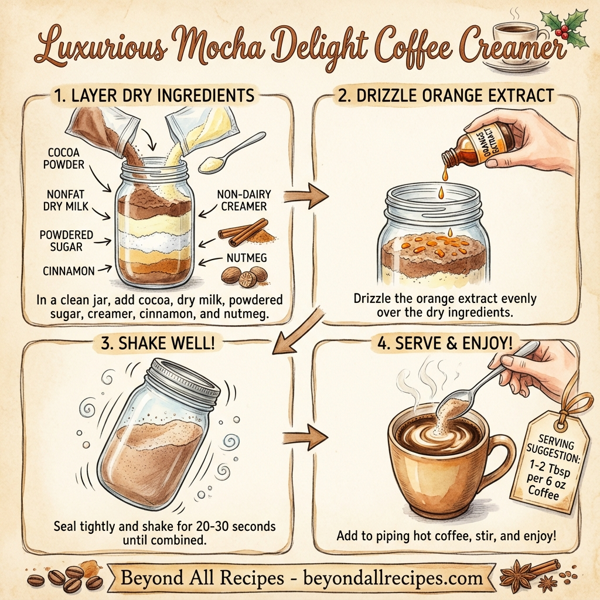 Luxurious Mocha Delight Coffee Creamer instructions