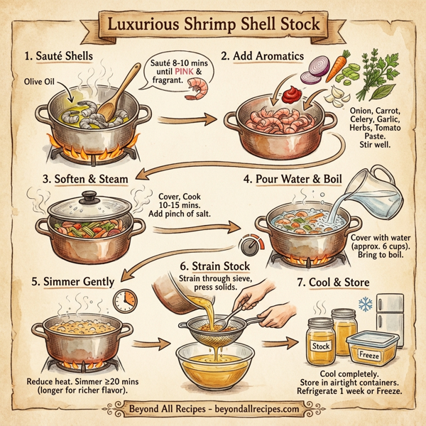 Luxurious Shrimp Shell Stock instructions
