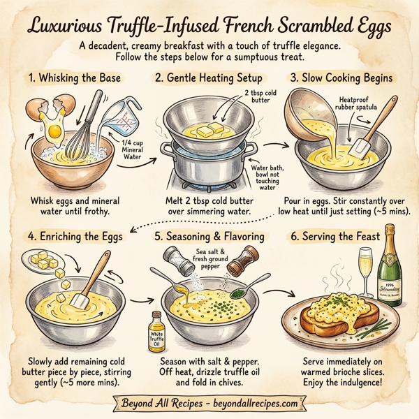 Luxurious Truffle-Infused French Scrambled Eggs instructions