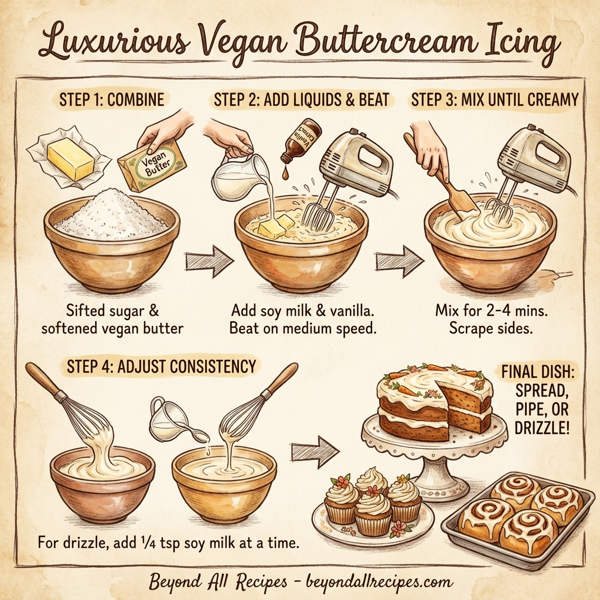 Luxurious Vegan Buttercream Icing instructions