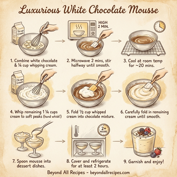 Luxurious White Chocolate Mousse instructions