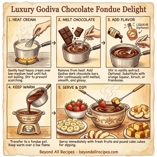 Luxury Godiva Chocolate Fondue Delight instructions