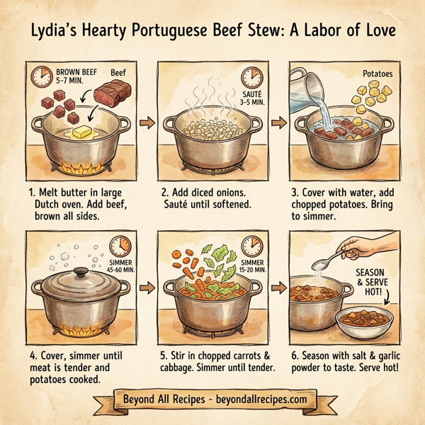 Lydia's Hearty Portuguese Beef Stew instructions
